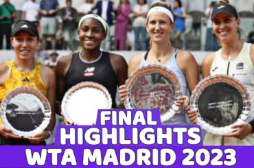 Azarenka/Haddad Maia vs Pegula/Gauff Final Highlights - WTA Doubles Madrid Open 2023
