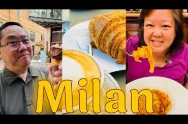 ITALIAN FOOD TOUR in MILAN | Chocolate Gelato, Panzerotti, Panini, Pizza and More!