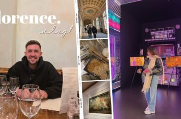 FLORENCE VLOG! The Best Pasta In Italy, Cooking Class Date, Museums & MORE | Em & Brad