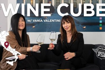 Champagne expert Vania Valentini in Rome at Wine Cube! (don't mind my sneeze!)