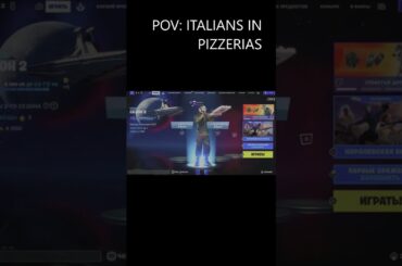 POV: ITALIANS IN PIZZERIAS #shorts #fortnite #food #pizza #italy