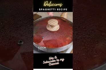 Spaghetti Recipe I Sausage & Vegetable Spaghetti | Yummy & Delicious Spaghetti Recipe #shorts