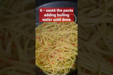 Aglio, Olio e Peperoncino Recipe #shorts #italian  #recipes