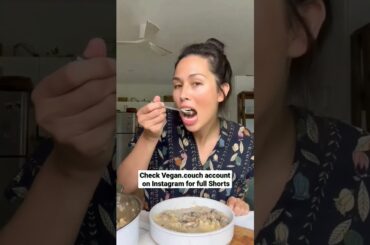 White Bean & Mushroom Lasagna Soup | Mushroom soup recipe | Vegan soup recipe #shorts #vegansoup