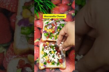 Try this 5 Minutes Bread Pizza Recipe | Instant Bread Recipes | Cheese Toast #shorts #viralvideo