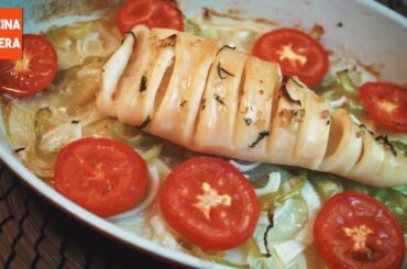 Baked Stuffed Squid | Italian Recipes