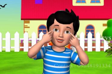 Ten little fingers ten little toes - 3D Animation English Nursery rhyme with Lyrics