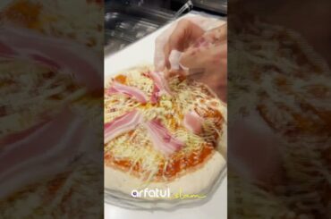 Enjoy the full Italian breakfast pizza #bonappetite #shorts