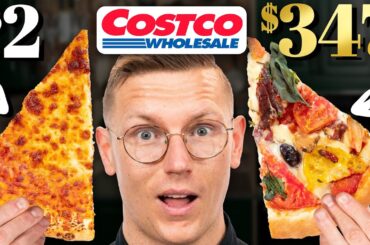 $2 vs. $347 Costco Pizza Taste Test | FANCY FAST FOOD