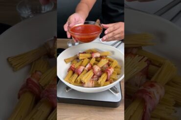 Bacon pasta easy, quick and with few ingredients!