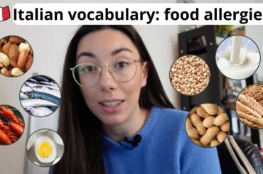 Learn Italian vocabulary for food allergies (IT audio, Subtitles)