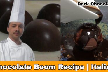 Chocolate Boom Recipe | Village Cooking Explain | Italian Restaurant | Dark Chocolate Boom