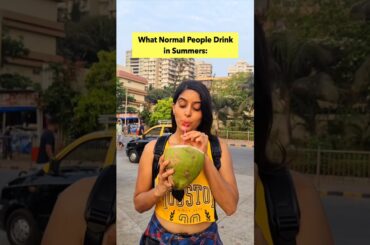 What People Drink in Summers: Normal vs. Psychopaths | Anisha Dixit | #shorts