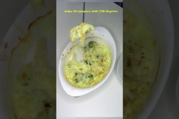 #Broccoli pasta casserole with mozzarella #italian food #cooking #dinner #kitchen #dinner #shorts