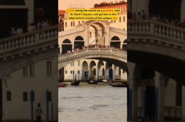 Exploring Italy's Iconic Landmarks: Discover the Top Places to Visit in Italy #ashortaday #italy