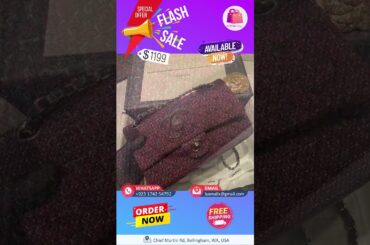 Chanel 2.55 Flap Bag in Wine Color  with Silver Hardware