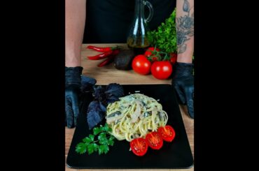 ASMR | Pasta Carbonara Recipe | COOKING #shorts #asmr #recipes #cooking