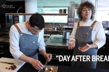 Chef Valentino Cassanelli prepares "DAY AFTER BREAD" at 1 Michelin star LUX LUCIS restaurant (Italy)