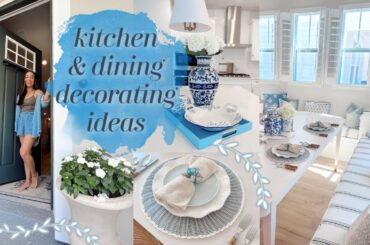Summer Decorate with Me! KITCHEN + DINING ROOM HOME DECOR IDEAS | Decorating with Alexandra