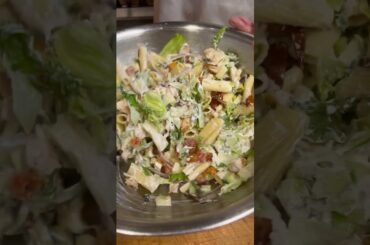 Pasta Salad... With BBQ Chicken, Bacon, & Ranch!