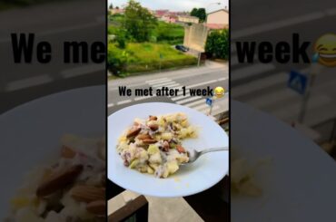 Creamy salad #salad #asmr #eating #shorts #viral #youtubeshorts #dailyvlog #italy