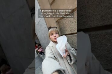 Eating a Panzerotti in Milan, Italy!