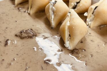 conchiglioni, funghi & carne!