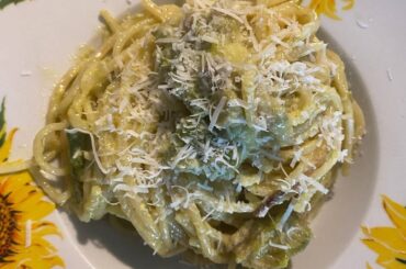Carbonara di Asparagi — Spaghetti Carbonara with Asparagus (New Recipe)