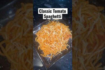 Classic Tomato Spaghetti #recipe #youtubeshorts #spaghetti #pasta #dimplescookingworld