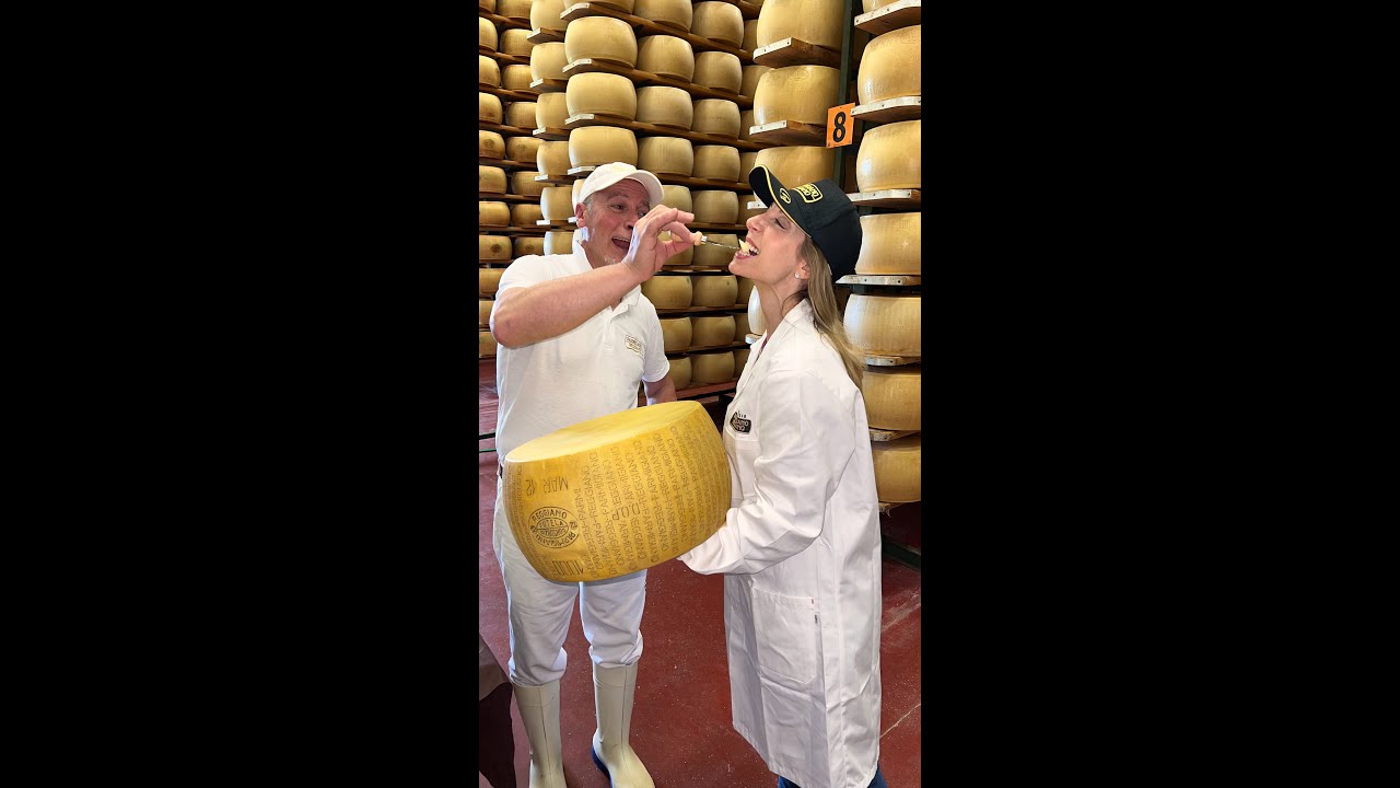 Making Parmigiano Reggiano in Italy; Farm to Table Making Parmigiano Reggiano in Italy; Farm to Table