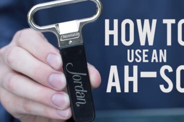 How to Open a Wine Bottle with an Ah-So Wine Opener | Cork Puller Video Demonstration