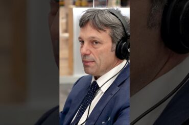 Italian wine in Dusseldorf! Interview with Matteo Zoppas of the Italian Trade Agency #shorts