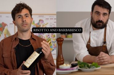 Barbaresco wine and Risotto alle Erbe - Sommelier and Chef from Italy try Wine Club recipes