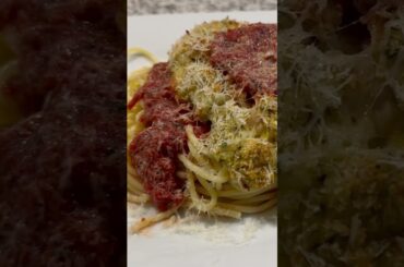 Parmesan Crusted Chicken with Homemade Spaghetti #cookingtutorial #cooking