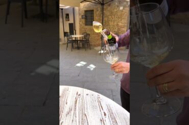 Savoring White Wine in the Heart of Tuscany, Italy