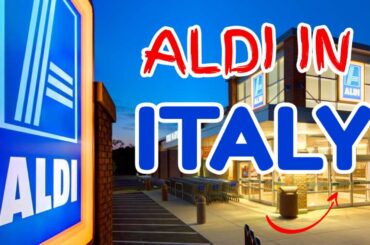 Aldi in Italy. Going to the supermarket in Italy.