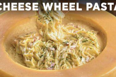 Parmesan Cheese Wheel Pasta
