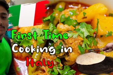 First time cooking in Europe | Student life | Cooking day | Pakistani in Italy