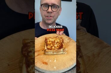 Cheesy air fryer pizza toast #shorts #cooking #food