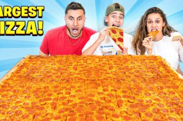 We ATE the World's LARGEST PIZZA!