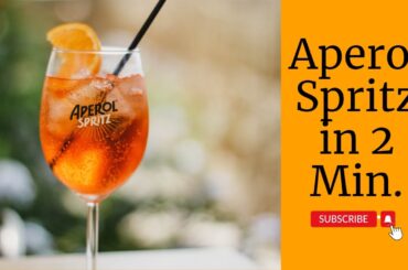Aperol Spritz in 2 Min| Italienisches Rezept| Aperol Spritz how to make| #aperolspritz #italy