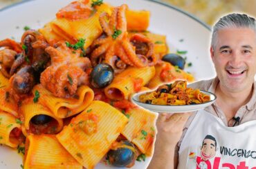 How to Cook OCTOPUS PASTA Like an Italian | Pasta alla Luciana