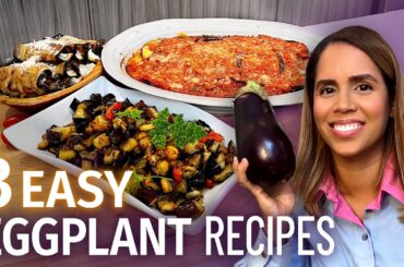 3 Quick & Easy Italian Style Eggplant Recipes: Eggplant Rolls | Mushroom Eggplant | Eggplant Parm
