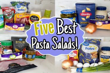 5 of the BEST Pasta Salads | EASY Refreshing Summer Recipes | Julia Pacheco