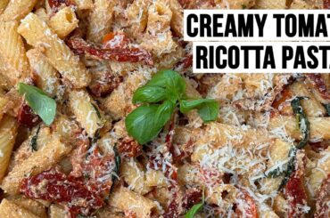 Creamy Tomato Ricotta PASTA  | EASY ITALIAN RECIPES | ASMR COOKING NO TALKING