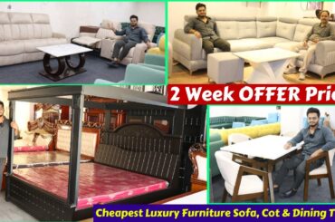 Home Furniture Market | Luxury Stylish Sofa, Cot | Italian Marble Dining Table | Bed Room Packages |