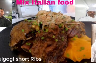 bulgogi short Ribs Italian food video #chef_craft