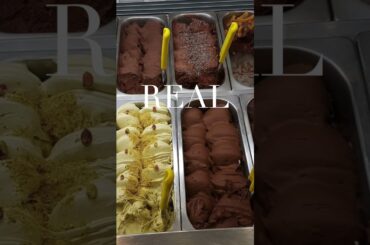 REAL vrs FAKE Gelato in Italy