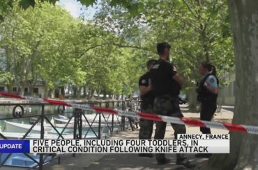 Knife attack at park in French Alps critically wounds 4 young children as people cry for help