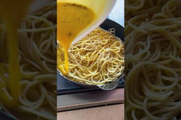 Spaghetti Carbonara Fritata #shorts #food52 Recipe in description!